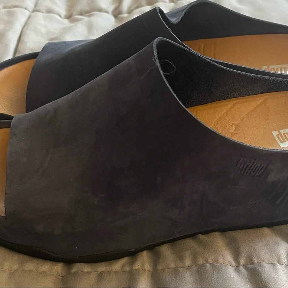 Fitflop Blue Shuv Mules - Picture 3 of 4
